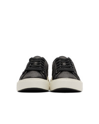Sneakers basse in pelle stampate nere di Salvatore Ferragamo