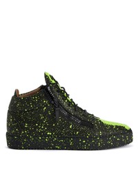 Sneakers basse in pelle stampate nere di Giuseppe Zanotti