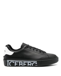 Sneakers basse in pelle stampate nere di Iceberg