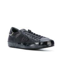Sneakers basse in pelle stampate nere di Philippe Model