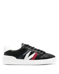 Sneakers basse in pelle stampate nere di Moncler