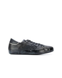 Sneakers basse in pelle stampate nere di Philippe Model