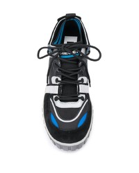 Sneakers basse in pelle stampate nere di Diesel