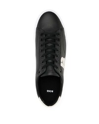 Sneakers basse in pelle stampate nere di BOSS