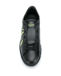 Sneakers basse in pelle stampate nere di Valentino Garavani