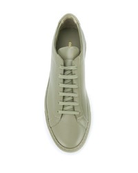 Sneakers basse in pelle verde menta di Common Projects
