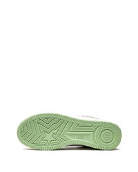 Sneakers basse in pelle verde menta di A Bathing Ape