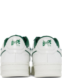 Sneakers basse in pelle verde menta di BAPE