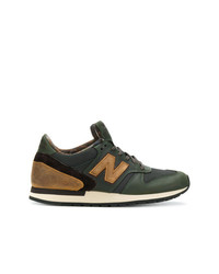 Sneakers basse in pelle verde oliva di New Balance