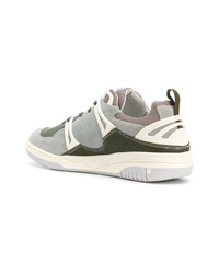 Sneakers basse in pelle verde oliva di Damir Doma