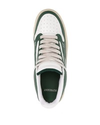 Sneakers basse in pelle verde scuro di Represent