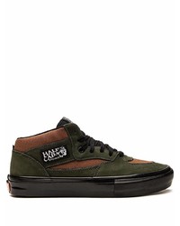 Sneakers basse in pelle verde scuro di Vans