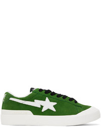 Sneakers basse in pelle verdi di BAPE
