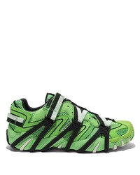 Sneakers basse in pelle verdi di Diesel