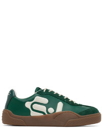 Sneakers basse in pelle verdi di Eytys
