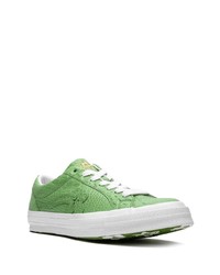 Sneakers basse in pelle verdi di Converse