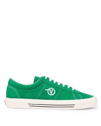 Sneakers basse in pelle verdi di Vans