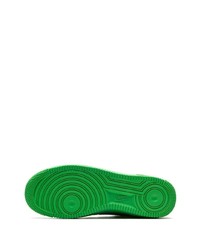 Sneakers basse in pelle verdi di Nike X Off-White