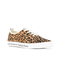 Sneakers basse leopardate marrone chiaro di Hysteric Glamour