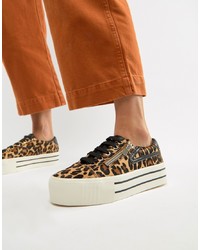Sneakers basse leopardate multicolori