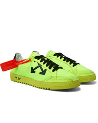 Sneakers basse lime di Off-White