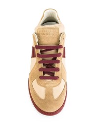 Sneakers basse marrone chiaro di Maison Margiela
