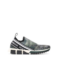 Sneakers basse mimetiche grigie di Dolce & Gabbana