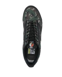 Sneakers basse mimetiche verde scuro di Vans