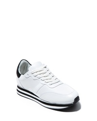 Sneakers basse pesanti bianche e nere