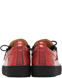 Sneakers basse rosse di Giuseppe Zanotti
