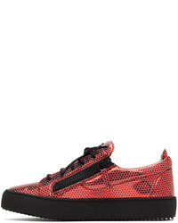Sneakers basse rosse di Giuseppe Zanotti