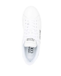 Sneakers basse stampate bianche di VERSACE JEANS COUTURE