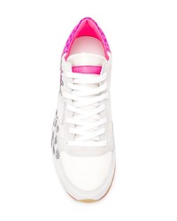 Sneakers basse stampate bianche di Philippe Model
