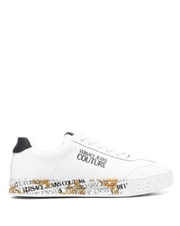 Sneakers basse stampate bianche di VERSACE JEANS COUTURE