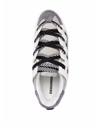 Sneakers basse stampate grigie di DSQUARED2