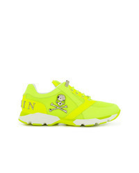 Sneakers basse stampate lime