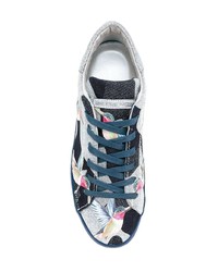 Sneakers basse stampate multicolori di Philippe Model