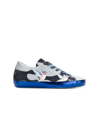 Sneakers basse stampate multicolori di Philippe Model