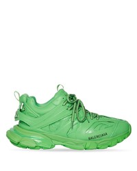 Sneakers basse stampate verdi di Balenciaga