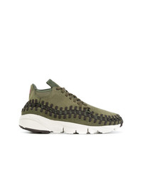 Sneakers basse tessute verde oliva di Nike