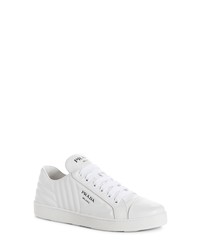 Sneakers basse trapuntate bianche