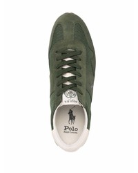 Sneakers basse verde oliva di Polo Ralph Lauren
