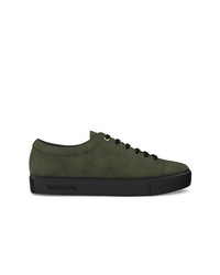 Sneakers basse verde oliva di Swear