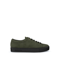 Sneakers basse verde oliva di Swear
