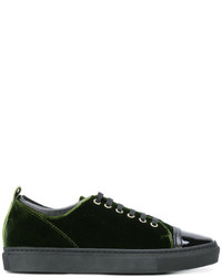 Sneakers basse verde scuro di Lanvin