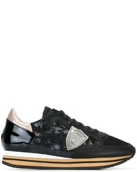 Sneakers con paillettes nere di Philippe Model