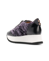 Sneakers con zeppa in pelle multicolori di Alexander Smith