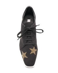 Sneakers con zeppa in pelle nere di Stella McCartney