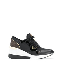 Sneakers con zeppa in pelle nere di MICHAEL Michael Kors