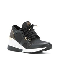 Sneakers con zeppa in pelle nere di MICHAEL Michael Kors